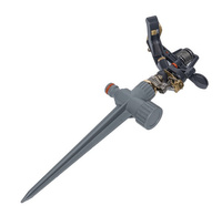 Metal Rasensprenger Kreisregner mit Erdspieß Bradas WL-230BK