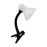 Schreibtischlampe mit Clips TOLA E27 WHITE CLIP IDEUS 02853
