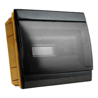 Unterputz Verteilerkasten IP40 8/10 Module schwarz M-L 970.08.N