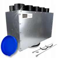 Lüftungsverteiler Verteilerkasten 10x75 Ø200 Wohnraumlüftung Luftverteiler E-KRT-10x75/200-OC