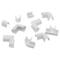 Cablefix Inofix Verbindungen Eck-und T-Stücke für 2200 Kanal 8x7 mm weiss 3210-2