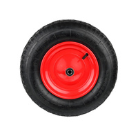Schubkarrenrad 4.00-8 2PR Ersatzrad Luftrad rote Felge G71012