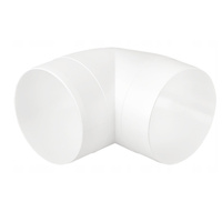 AirRoxy Rohrbogen für Lüftungssysteme Lüftungsrohr Ø100mm 90° 02-459