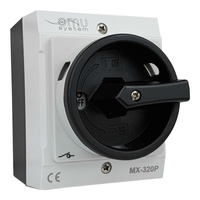 Hauptschalter 3x20A 4kW im Gehäuse grau IP65 XBS MX-320P