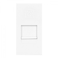 NOEN RJ11, 22,5x45mm modulare Telefonbuchse RJ11, weiß OR-GM-9010/W/RJ11