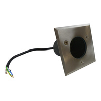 Bodeneinbaustrahler GU10 10W IP67 inox Bodenstrahler Bodeneinbauleuchte Gartenleuchte Ohne Birne GTV ON-ALFAKGU10-06-MINI