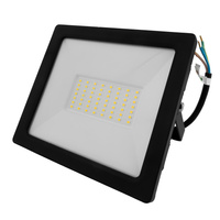 LED Außenstrahler 50W GTV Flutlicht schwarz IP65 Außenwandstrahler 4000lm GT-GCX50W-40