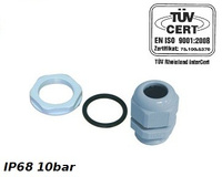 PG48 Kabelverschraubung 34-44mm IP68 10bar Grau PROFI E-P 34.48
