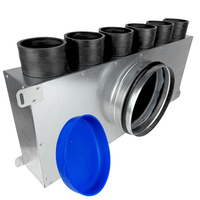 Achtfacher Rohrverteiler 6×75mm / 160mm E-KRR-6X75/200-OC (0+6+0)