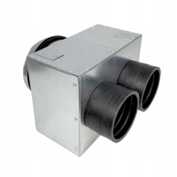 Lüftungsverteiler Verteilerkasten 2x75 Ø125 Wohnraumlüftung Luftverteiler E-KSR-2X75/P-125-OC-K