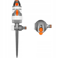 2-Funktionen Kreisregner 320m² Rasensprenger mit Erdspieß Impulsregner WHITE LINE Bradas WL-Z02