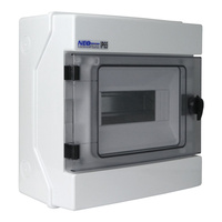 Feuchtraumverteiler Kleinverteiler Verteilerkasten 1000V RH 8 IP65 AP 8Module Aufputz Sicherungskasten VDE E-P 36.8