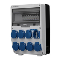 Stromverteiler komplett Mennekes Steckdosen TD-S 8x230V Wandverteiler Doktorvolt DV-2329-D