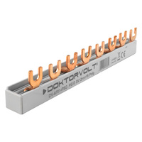 Phasenschiene 3P Gabel 8-polig 12mm² PS/G Schiene Sammelschiene 80A DV-6701-PSG