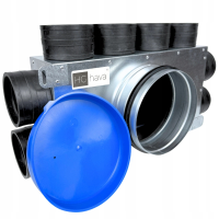 Lüftungsverteiler Verteilerkasten 8x75 Ø160 Wohnraumlüftung Luftverteiler E-KRR-8x75/160-OC