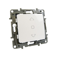 Jalousietaster Rolladentaster ultaweiß Unterputz 10A Niloe 764512