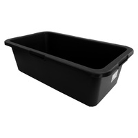 Mörtelkasten 40L Mörtelwanne Mörtelkübel pflanzkübel Mörteleimer Kübel Zementwanne Speiswanne widerstandsfähig aus PP/PE-Regranulat eckig schwarz DV-5626