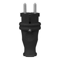 Gummistecker 16A 230V Stecker schwarz 3101-301-0300