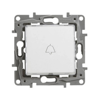 Taster beleuchtet mit Beschriftungsfeld NILOE weiß/beige Legrand 66 664515